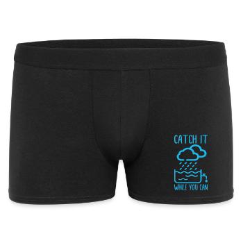 Catch it while you can Bathtub - Men's Boxer Shorts - black - Front