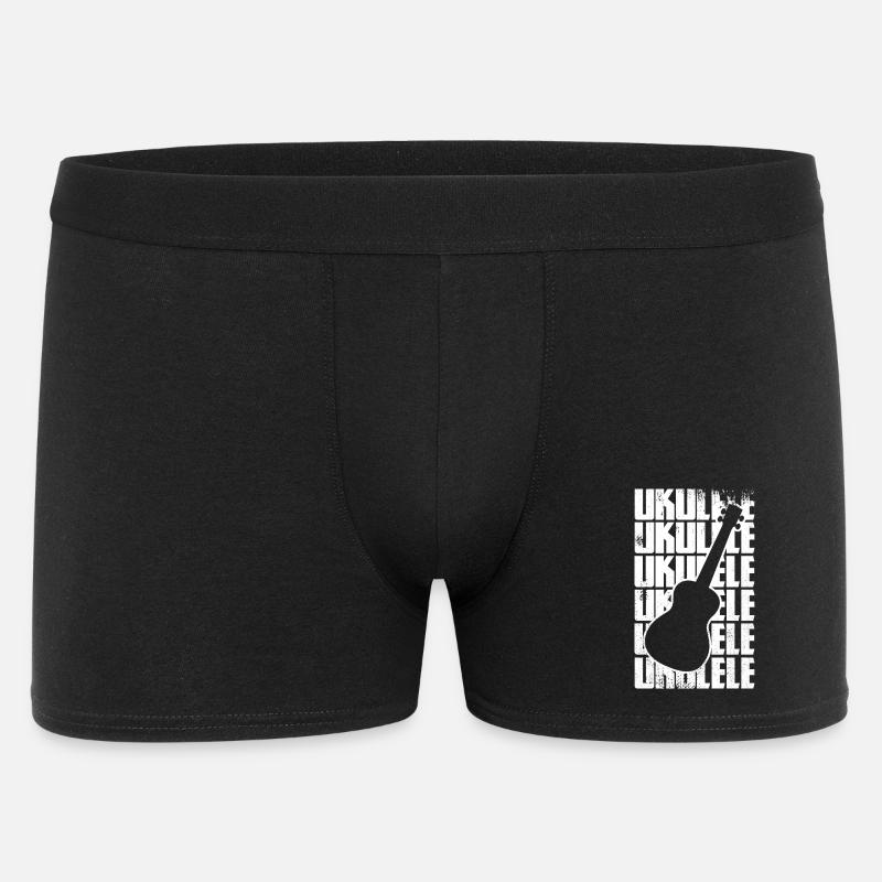 Lustige Ukulele - Männer Boxer Shorts - Schwarz