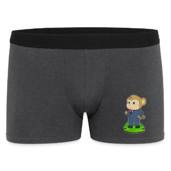 Monkey Groom Wedding Suit - Men's Boxer Shorts - charcoal grey - Front