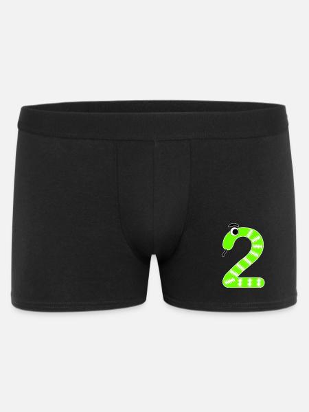Number 2 Snake Kids - Men's Boxer Shorts - black