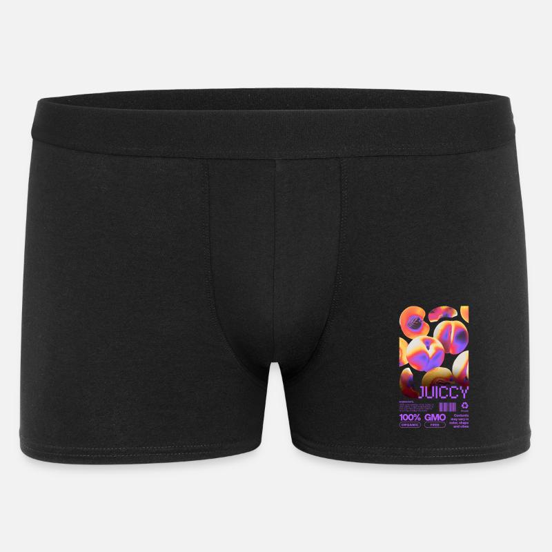 Juicy Glow - Männer Boxer Shorts - Schwarz