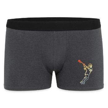 Lacrosse Player Retro - Men's Boxer Shorts - charcoal grey - Front