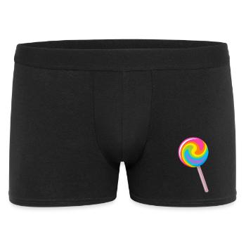Sucette spirale colorée aux couleurs de l’arc-en-ciel - Boxer Homme - noir - Devant