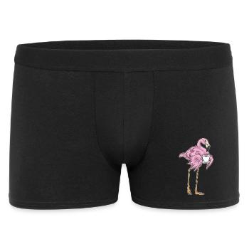 Flamingo Coffee Mug - Men's Boxer Shorts - black - Front