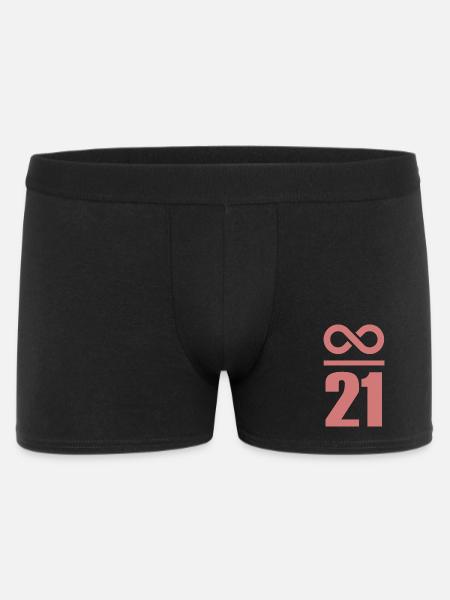 Infinite by 21 million Bitcoin Infinity - Men's Boxer Shorts - black