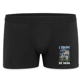 L'Équipe de Papa Rugby En Famille Cadeau Rugbyman - Boxer Homme - noir - Devant