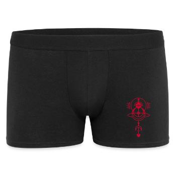 Symbole magique rouge - Boxer Homme - noir - Devant