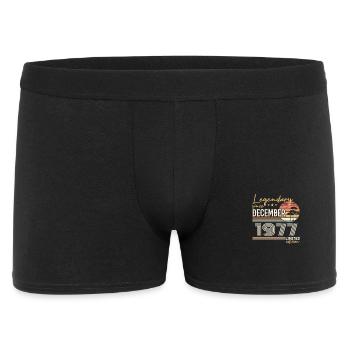 Dezember 1977 Geschenk zum 48-jährigen Jubiläum - Männer Boxer Shorts - Schwarz - Vorne