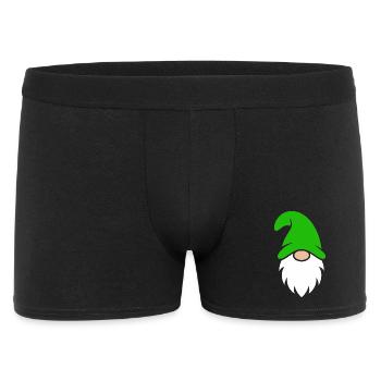 Light Green Hat Christmas Gnome - Men's Boxer Shorts - black - Front