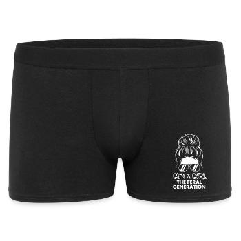 Gen X Girl Feral Generation Retro Wild Nostalgia - Men's Boxer Shorts - black - Front