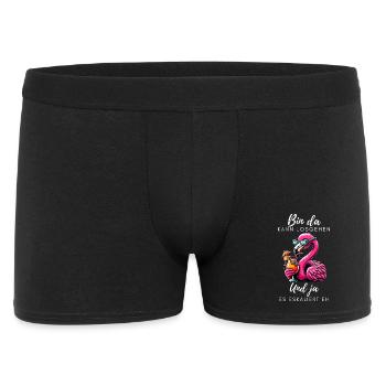 Flamingo Cocktail Party - Men's Boxer Shorts - black - Front