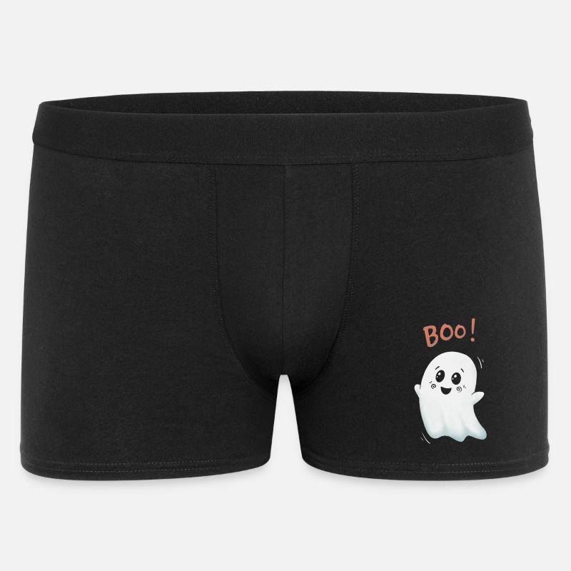 Boo Ghost: Cute Ghost - Men's Boxer Shorts - black