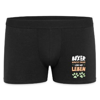 Boxer Love Life Motif - Men's Boxer Shorts - black - Front
