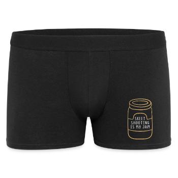 Schützenkönig Tontauben Scheiben Schützenfest - Männer Boxer Shorts - Schwarz - Vorne