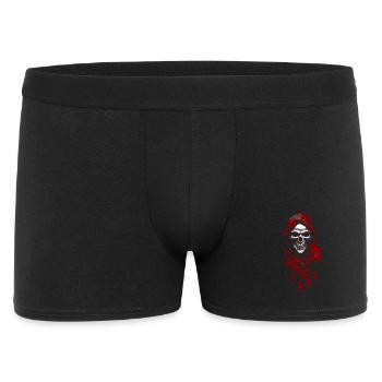 Grim Reaper Skull in Red Cloak - Men's Boxer Shorts - black - Front