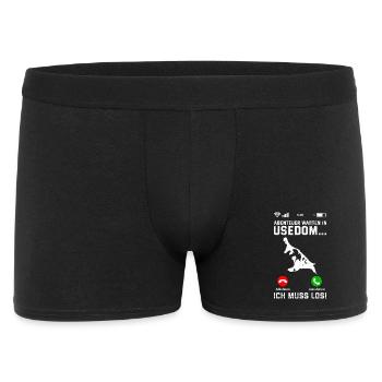 Island of Usedom ADVENTURE AWAITS IN USEDOM MUST GO - Men's Boxer Shorts - black - Front