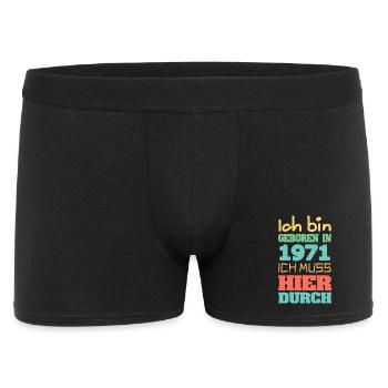 Jahr 1971 - Männer Boxer Shorts - Schwarz - Vorne