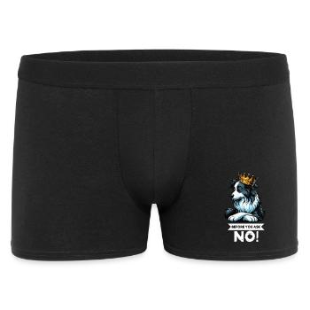 Before You Ask Border Collie Hütehund Collie - Men's Boxer Shorts - black - Front