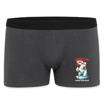 Le Groenland n’est pas à vendre - Boxer Homme - charbon - Devant