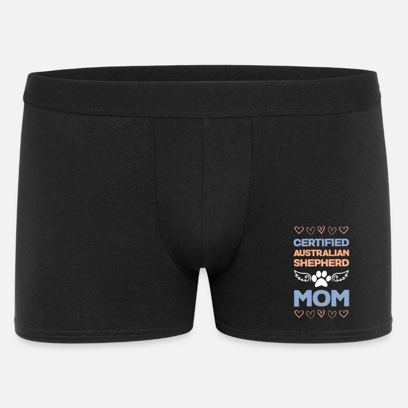 Certified Australian Shepherd Mama - Men's Boxer Shorts - black
