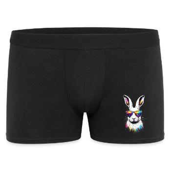 Mountain Rabbit Arctic Hare Albino Rabbit White Rabbit - Men's Boxer Shorts - black - Front