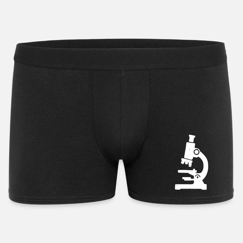Mikroskop Stempel Textur - Männer Boxer Shorts - Schwarz