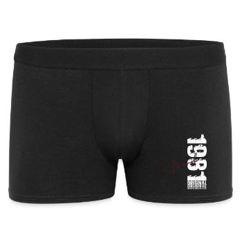 Cadeau du 45e anniversaire Mari Femme Mars 1981 - Boxer Homme - noir - Devant