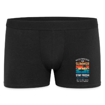 Summer Stay Fresh Surfing Vibes Graphic - Men's Boxer Shorts - black - Front