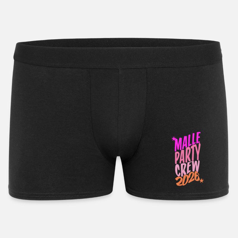 Malle, Party Crew, 2026 - Männer Boxer Shorts - Schwarz