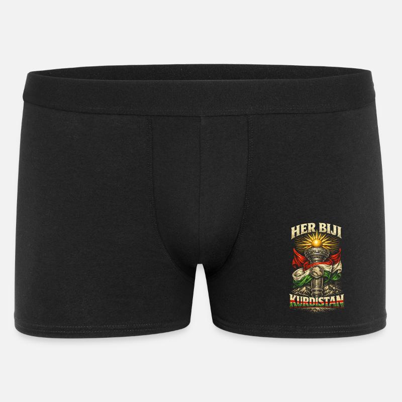 Her Biji Kurdistan Kurde Kurden - Männer Boxer Shorts - Schwarz