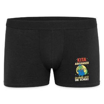 Kita Erste Klasse Dinosaurier Schüler Kindergarten - Männer Boxer Shorts - Schwarz - Vorne