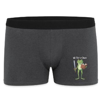 Grenouille de la Quête de l’Aube avec Livre - Boxer Homme - charbon - Devant