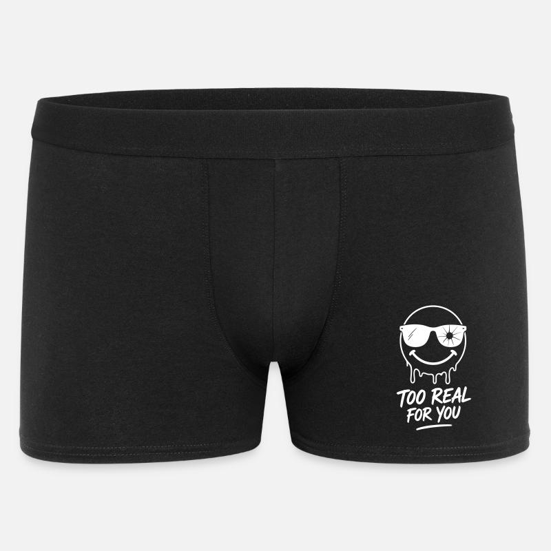 TOO REAL FOR YOU - Männer Boxer Shorts - Schwarz
