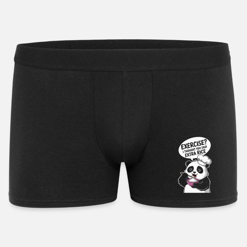 Panda Chef Extra Rice - Men's Boxer Shorts - black