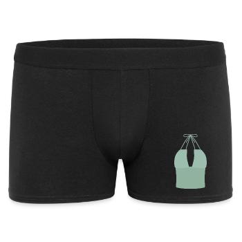 Mint Halter Bikini Top - Men's Boxer Shorts - black - Front