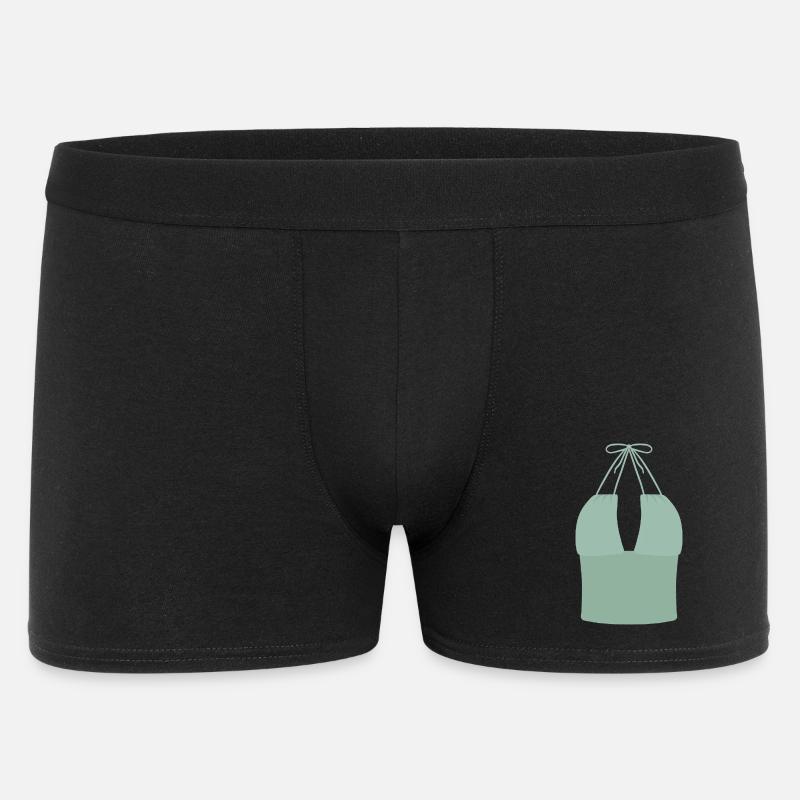 Mint Halter Bikini-Oberteil - Männer Boxer Shorts - Schwarz