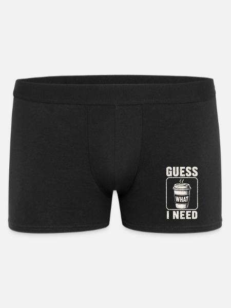 Coffee Guess What I Need Shirt - Men's Boxer Shorts - black