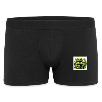Green Slime Monster 67 - Men's Boxer Shorts - black - Front