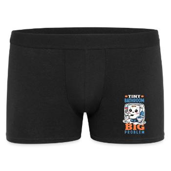 Das Einsteigen In Flugzeuge lustig - Männer Boxer Shorts - Schwarz - Vorne