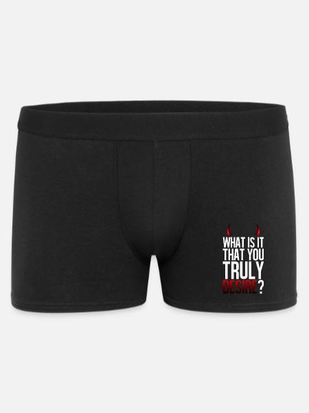 Truly Desire Question Tee - Boxer Homme - noir