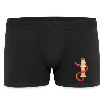 enchanting knitted rope with knitting cord - Men's Boxer Shorts - black - Front