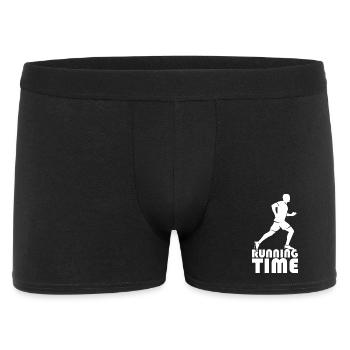 Icône de temps d’exécution Icône du logo Illustration graphique - Boxer Homme - noir - Devant