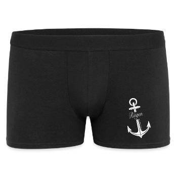 Rügen - Männer Boxer Shorts - Schwarz - Vorne