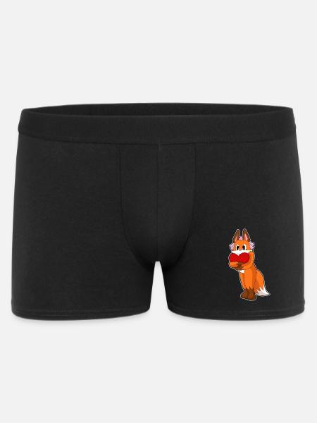 Fox Bride Heart Wedding - Men's Boxer Shorts - black