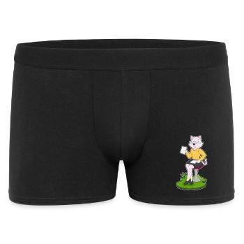 Cat Secretary Paper Office - Men's Boxer Shorts - black - Front
