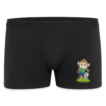 Monkey Soccer Player Soccer - Men's Boxer Shorts - black - Front