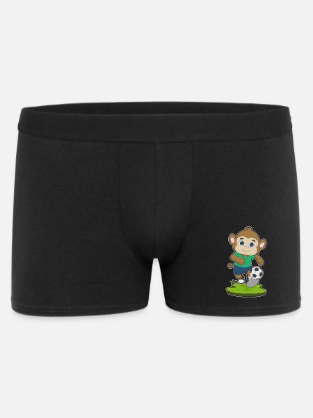 Monkey Soccer Player Soccer - Men's Boxer Shorts - black