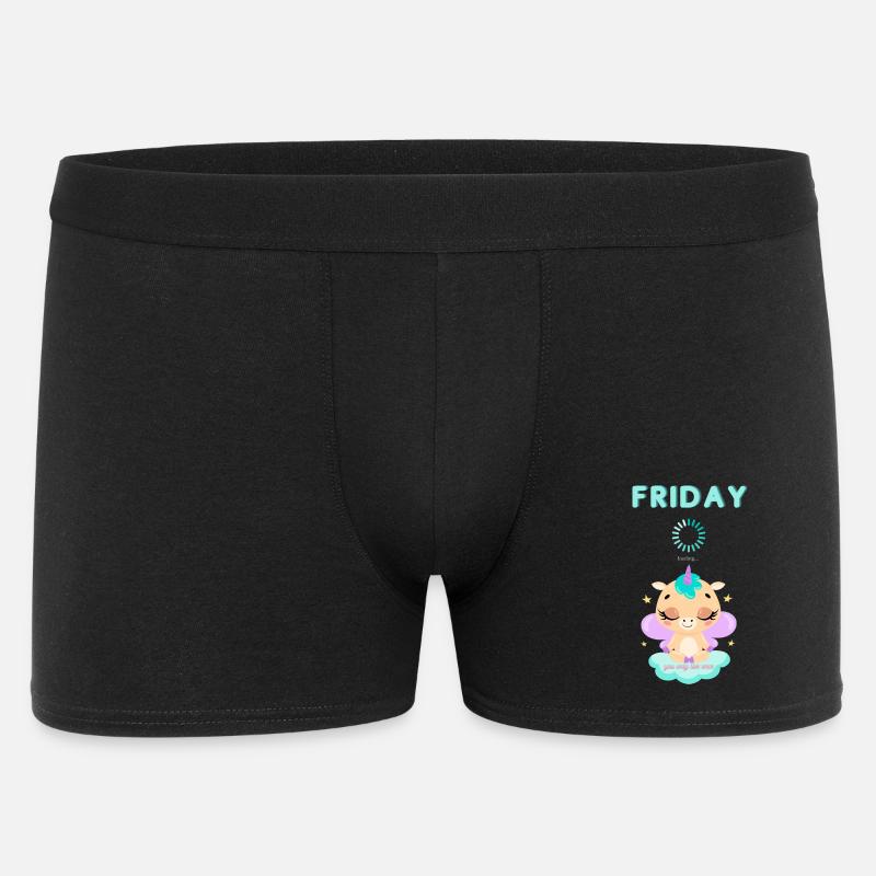 Friday loading, you only live once,Weekend - Men's Boxer Shorts - black