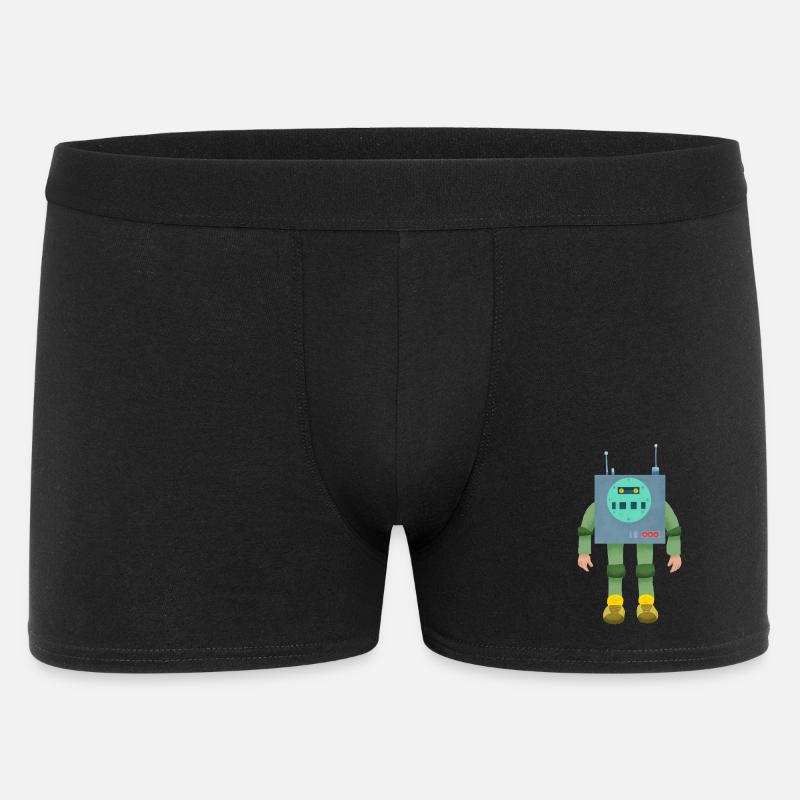 Robo-Junge - Männer Boxer Shorts - Schwarz