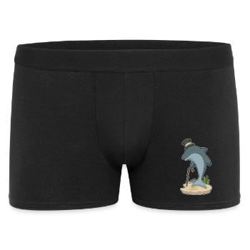 Chapeau haut-de-forme Gentleman Dauphin - Boxer Homme - noir - Devant